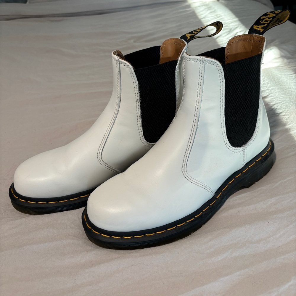 White Dr. Marten Boot